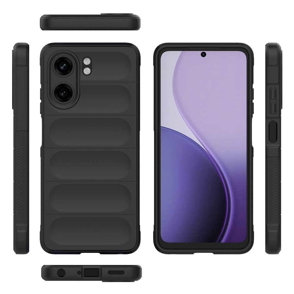 For Oppo A5x 5G  /  4G Case Anti-Drop Soft TPU Rugged Phone Back Cover