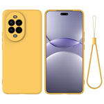 For Huawei nova 14 Ultra 5G Liquid Silicone Case Phone Back Cover with Hand Strap