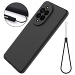 For Huawei nova 14 5G Liquid Silicone Case Phone Back Cover with Hand Strap