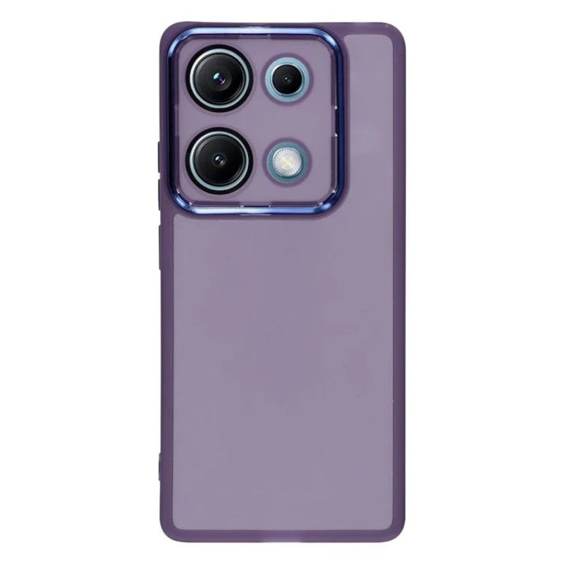 WANLONFENG For Xiaomi Redmi Note 14S 4G TPU Case  DKSM Series Electroplated Frame Back Cover with Tempered Glass