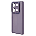 WANLONFENG For Xiaomi Redmi Note 14S 4G TPU Case  DKSM Series Electroplated Frame Back Cover with Tempered Glass