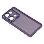 WANLONFENG For Xiaomi Redmi Note 14S 4G TPU Case  DKSM Series Electroplated Frame Back Cover with Tempered Glass