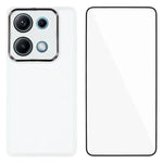WANLONFENG For Xiaomi Redmi Note 14S 4G TPU Case  DKSM Series Electroplated Frame Back Cover with Tempered Glass