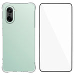 WANLONFENG För OnePlus Nord CE5 5G / Ace 5 Racing 5G Skal WL-serien 2.0mm TPU mobilskal med Härdat Glasfilm