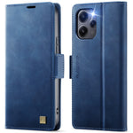 AUTSPACE etui til Xiaomi Redmi 12 5G (Global) / Xiaomi Redmi Note 12R 5G / Xiaomi Poco M6 Pro 5G / Xiaomi Redmi 12 4G, A11 RFID-blokerende retro-pungetui i læder