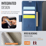 AUTSPACE etui til Xiaomi Redmi 12 5G (Global) / Xiaomi Redmi Note 12R 5G / Xiaomi Poco M6 Pro 5G / Xiaomi Redmi 12 4G, A11 RFID-blokerende retro-pungetui i læder