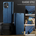 AUTSPACE For Xiaomi Redmi Note 13 Pro 4G Case  A11 RFID Blocking Retro Leather Cell Phone Wallet Cover