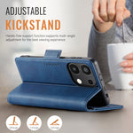 AUTSPACE For Xiaomi Redmi Note 13 Pro 4G Case  A11 RFID Blocking Retro Leather Cell Phone Wallet Cover