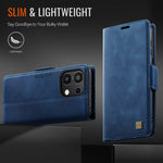 AUTSPACE For Xiaomi Redmi Note 13 Pro 4G Case  A11 RFID Blocking Retro Leather Cell Phone Wallet Cover