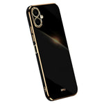 XINLI For Samsung Galaxy A08 5G / A08 4G / A07 5G / A07 4G Case TPU Phone Cover with Electroplating Frame