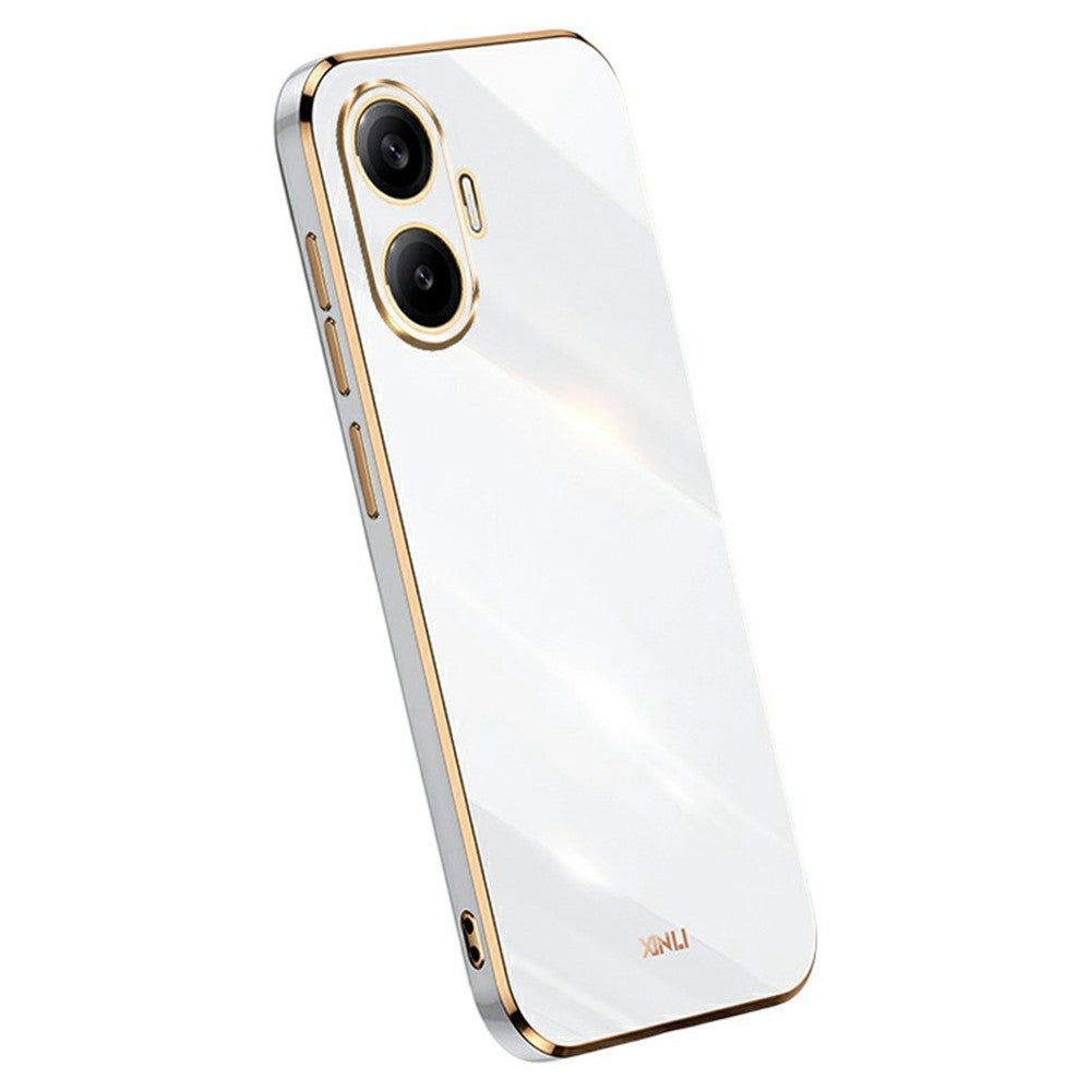 XINLI For Xiaomi Poco F7 5G / Redmi Turbo 4 Pro 5G Case TPU Phone Cover with Electroplating Frame