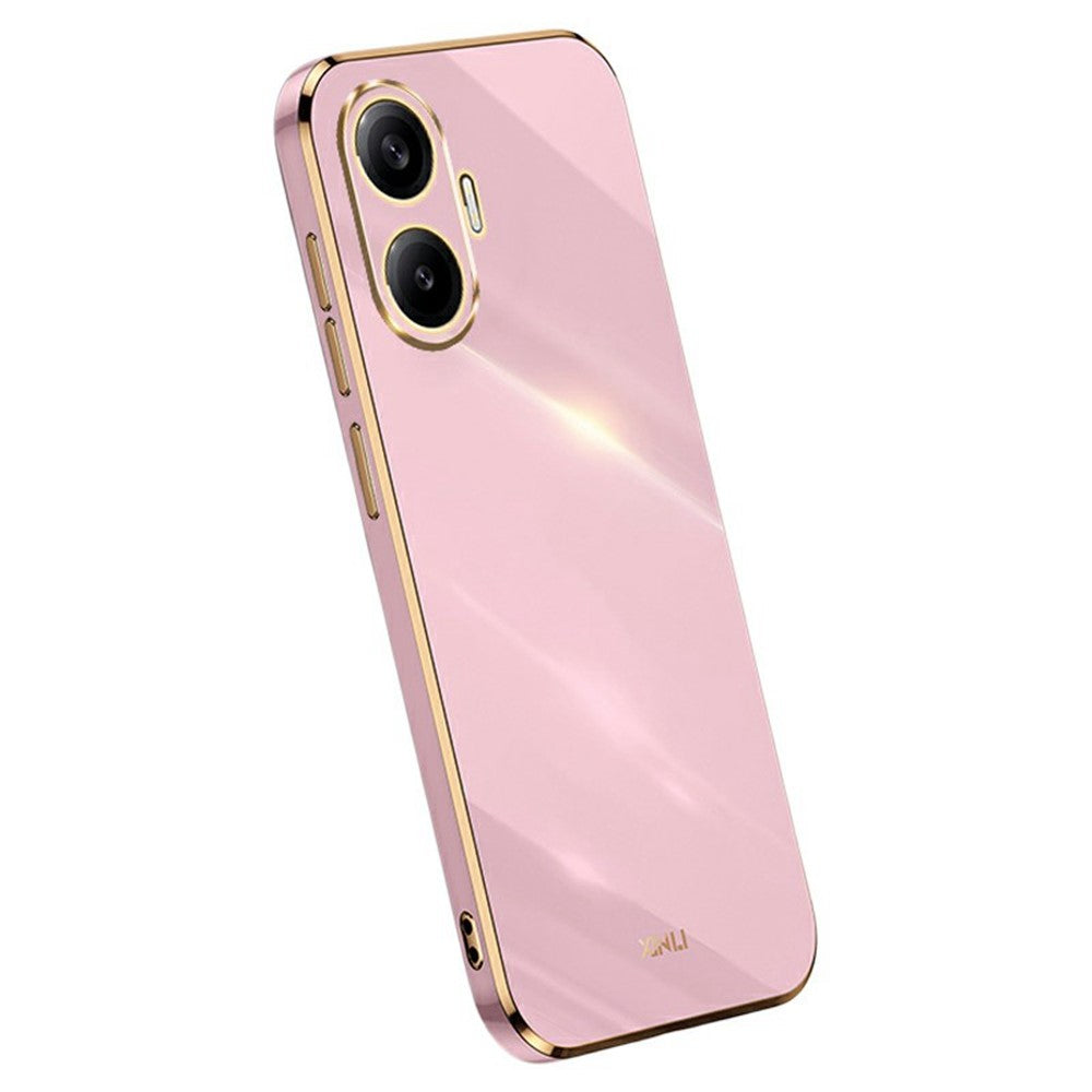 XINLI For Xiaomi Poco F7 5G / Redmi Turbo 4 Pro 5G Case TPU Phone Cover with Electroplating Frame