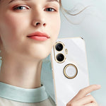 XINLI For Xiaomi Poco F7 5G / Redmi Turbo 4 Pro 5G Case Ring Kickstand Electroplating TPU Phone Cover