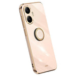XINLI For Xiaomi Poco F7 5G / Redmi Turbo 4 Pro 5G Case Ring Kickstand Electroplating TPU Phone Cover