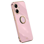 XINLI For Xiaomi Poco F7 5G / Redmi Turbo 4 Pro 5G Case Ring Kickstand Electroplating TPU Phone Cover