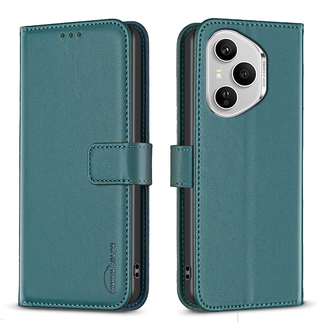 BINFEN COLOR For Honor 400 Pro 5G (Global) Phone Case  BF17 Wallet Folio Flip Leather Cover
