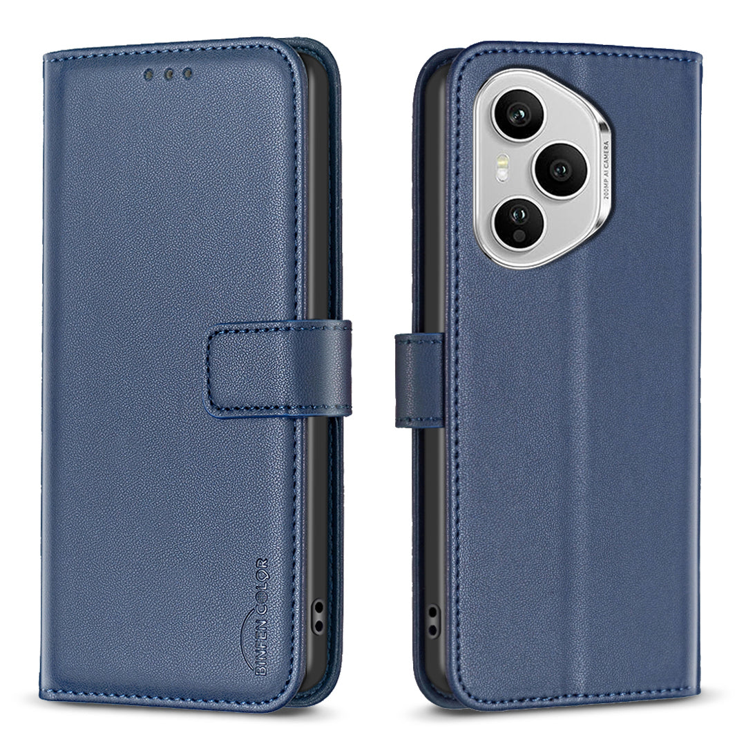 BINFEN COLOR For Honor 400 Pro 5G (Global) Phone Case  BF17 Wallet Folio Flip Leather Cover