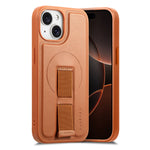 CASENEO For iPhone 15 Plus / iPhone 14 Plus Magnetic Case  Wristband PU Leather + PC Shockproof Phone Cover