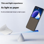 For Samsung Galaxy Z Flip7 5G Case Carbon Fiber Texture Leather + PC Anti-Drop Folding Phone Cover