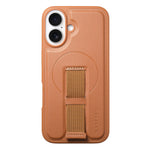 CASENEO For iPhone 16 Plus Magnetic Case Wristband PU Leather + PC Shockproof Phone Cover