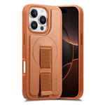 CASENEO For iPhone 16 Pro Magnetic Case  Wristband PU Leather + PC Shockproof Phone Cover