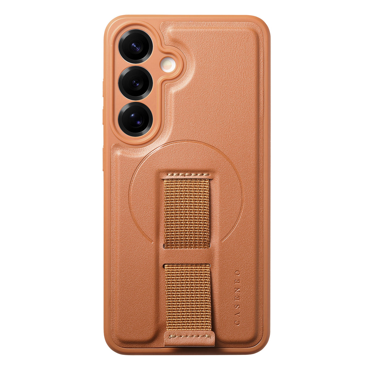 CASENEO Til Samsung Galaxy S24 / Galaxy S25 Magnetisk Cover Håndledsrem PU Læder + PC Stødsikkert Telefoncover
