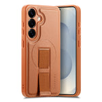 CASENEO Til Samsung Galaxy S24 / Galaxy S25 Magnetisk Cover Håndledsrem PU Læder + PC Stødsikkert Telefoncover