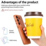 CASENEO Til Samsung Galaxy S24 / Galaxy S25 Magnetisk Cover Håndledsrem PU Læder + PC Stødsikkert Telefoncover