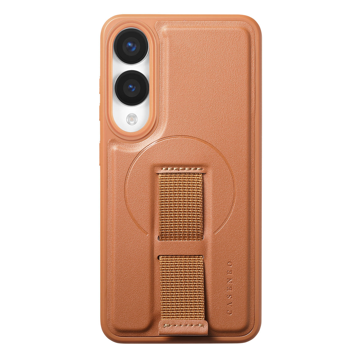 CASENEO For Samsung Galaxy S25 Edge Magnetic Case Wristband PU Leather + PC Shockproof Phone Cover
