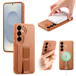 CASENEO Til Samsung Galaxy S24+ / Galaxy S25+ Magnetisk Etui Armbånd PU Læder + PC Stødsikker Telefoncover
