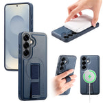 CASENEO Til Samsung Galaxy S24+ / Galaxy S25+ Magnetisk Etui Armbånd PU Læder + PC Stødsikker Telefoncover