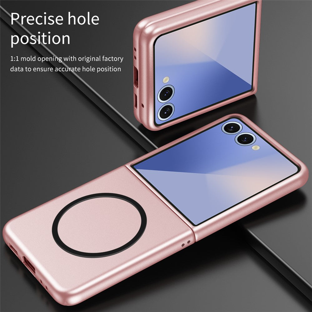 Til Samsung Galaxy Z Flip7 5G Magnetisk Etui Hud-Blødt Mat Hårdt PC Telefoncover