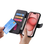 CASENEO For iPhone XS Max 6.5 inch Magnetic Case Detachable Leather Phone Wallet Cover