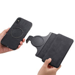 CASENEO For iPhone XS Max 6.5 inch Magnetic Case Detachable Leather Phone Wallet Cover