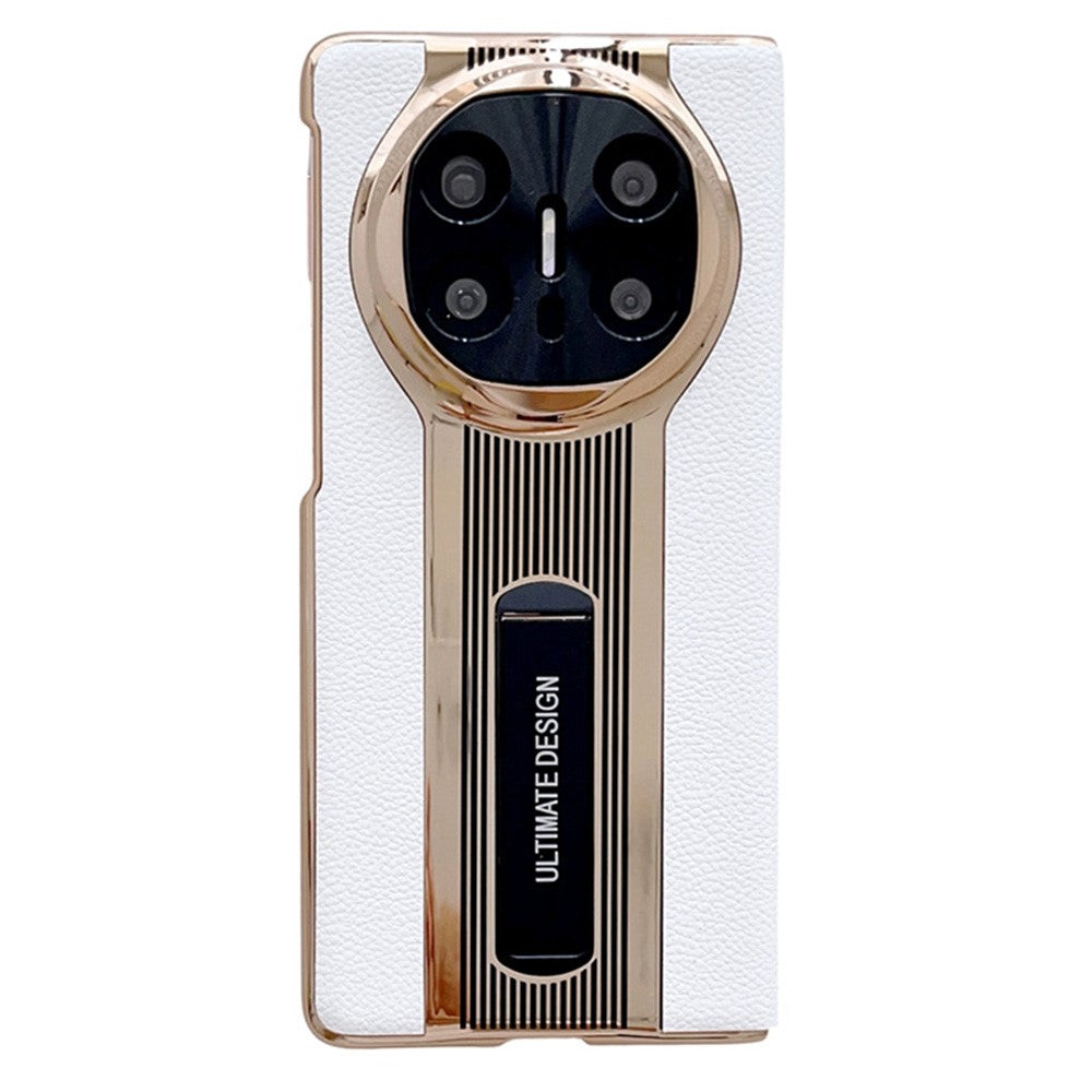 For Huawei Mate X6 Case Kickstand Leather + PC Protective Phone Cover