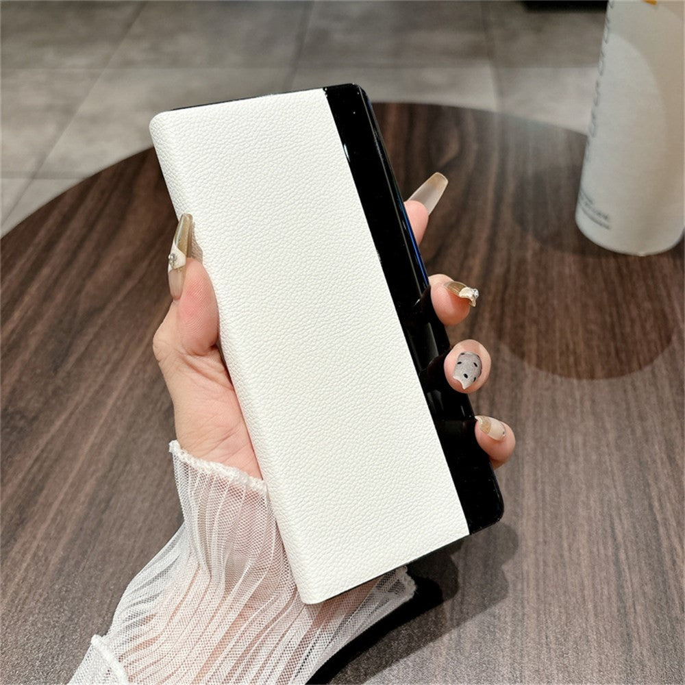 For Huawei Mate X6 Case Kickstand Leather + PC Protective Phone Cover
