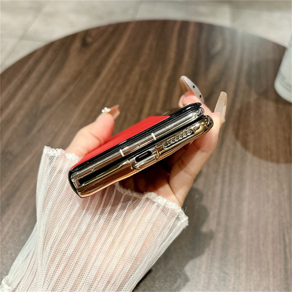 For Huawei Mate X6 Case Kickstand Leather + PC Protective Phone Cover