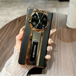 For Huawei Mate X6 Case Kickstand Leather + PC Protective Phone Cover