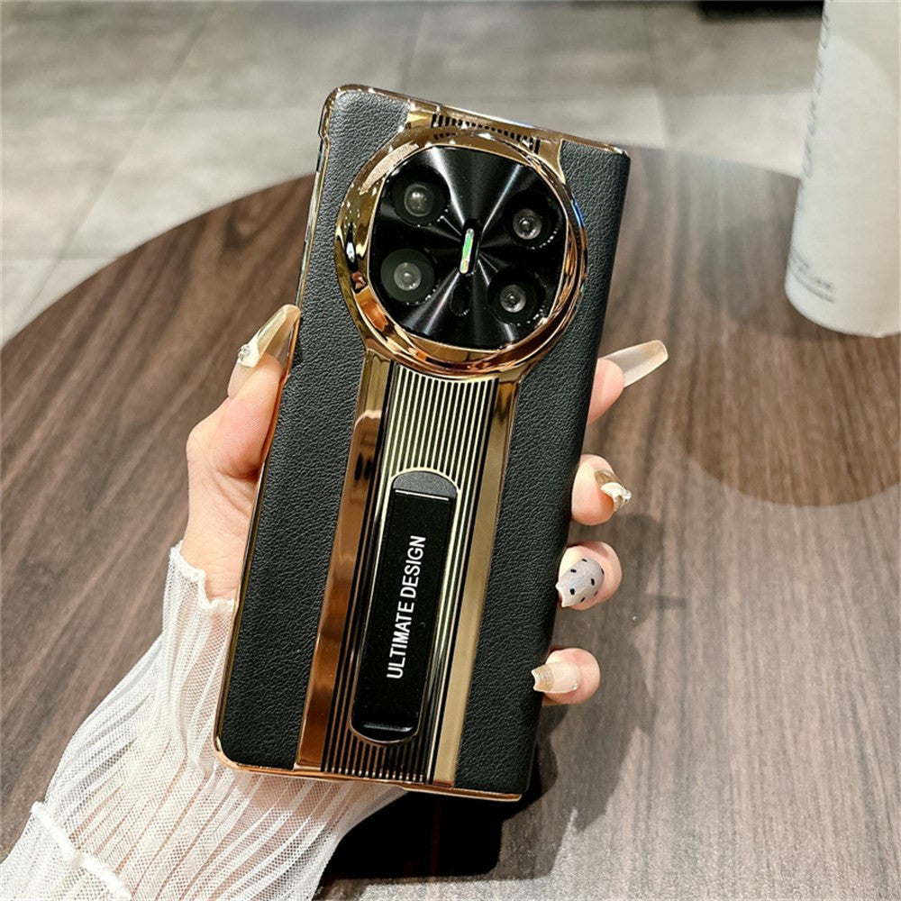 For Huawei Mate X6 Case Kickstand Leather + PC Protective Phone Cover