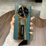 For Huawei Mate X6 Case Kickstand Leather + PC Protective Phone Cover