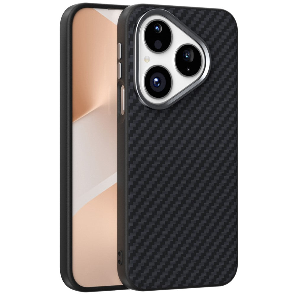 ABEEL For Huawei Pura 80 Magnetic Case Carbon Fiber Texture Back Cover