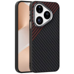 ABEEL For Huawei Pura 80 Magnetic Case Carbon Fiber Texture Back Cover