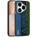 ABEEL Magnetiskt Skal För Huawei Pura 80 Mikroprägling 6D-tryckt PC TPU Aluminiumlegering Läder mobilskal