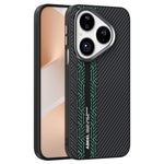 ABEEL Magnetiskt Skal För Huawei Pura 80 PC + TPU + Aluminiumlegering + PU-läder Slimmat mobilskal