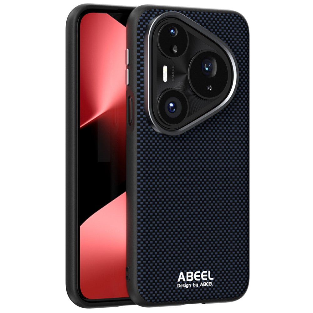 ABEEL-magnetisk skal til Huawei Pura 80 Pro+ / 80 Pro, trykt PC, TPU, aluminiumslegering og læder-mobilskal