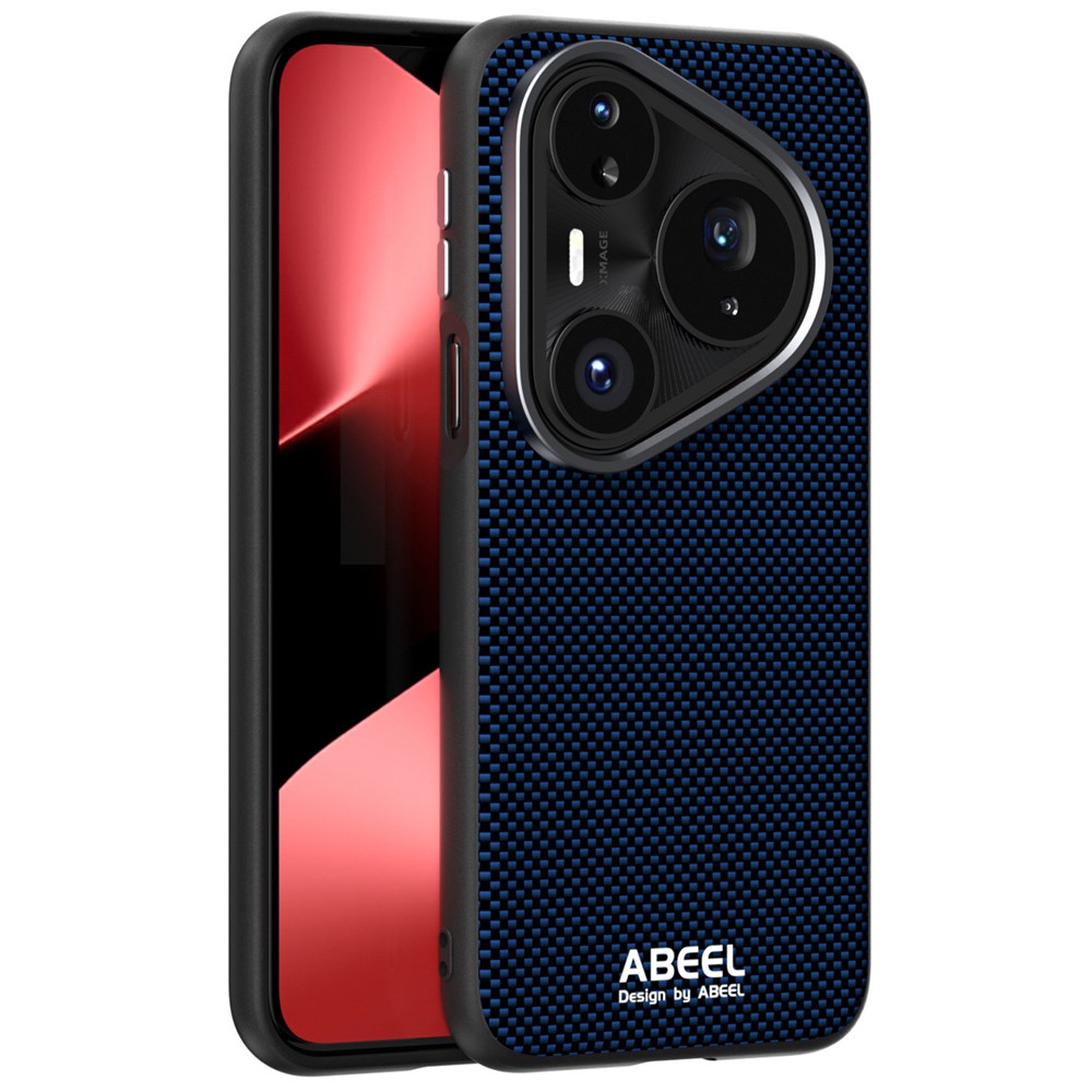 ABEEL-magnetisk skal til Huawei Pura 80 Pro+ / 80 Pro, trykt PC, TPU, aluminiumslegering og læder-mobilskal