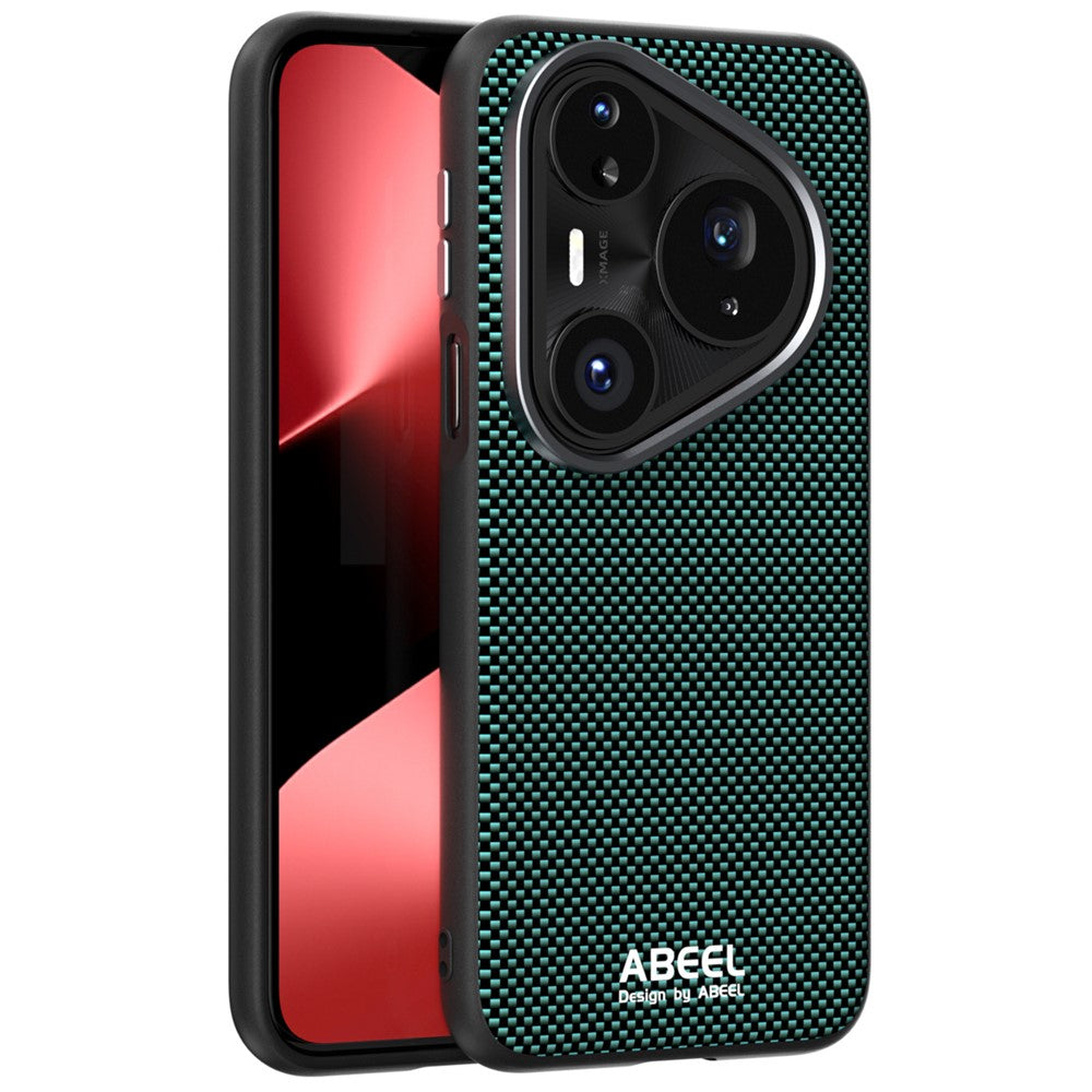 ABEEL-magnetisk skal til Huawei Pura 80 Pro+ / 80 Pro, trykt PC, TPU, aluminiumslegering og læder-mobilskal