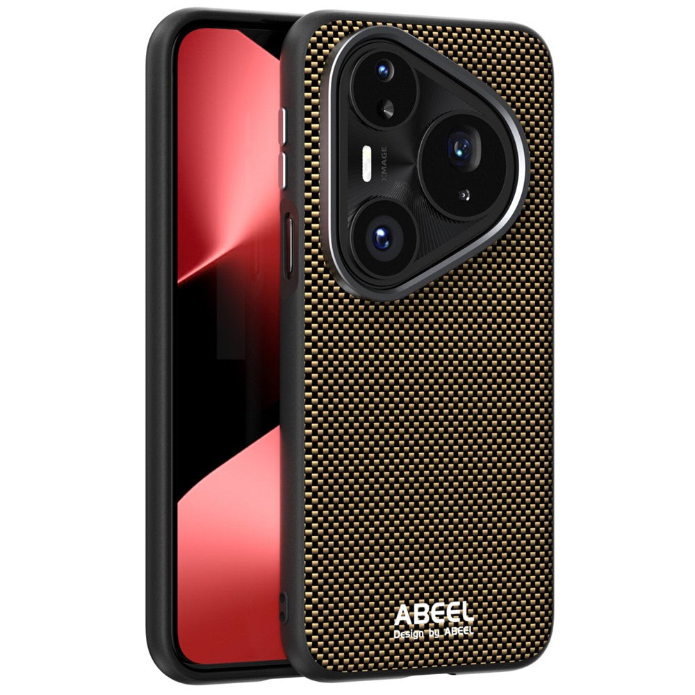 ABEEL-magnetisk skal til Huawei Pura 80 Pro+ / 80 Pro, trykt PC, TPU, aluminiumslegering og læder-mobilskal