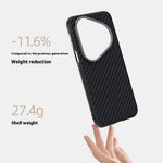 ABEEL For Huawei Pura 80 Ultra Magnetic Case Carbon Fiber Texture Back Cover