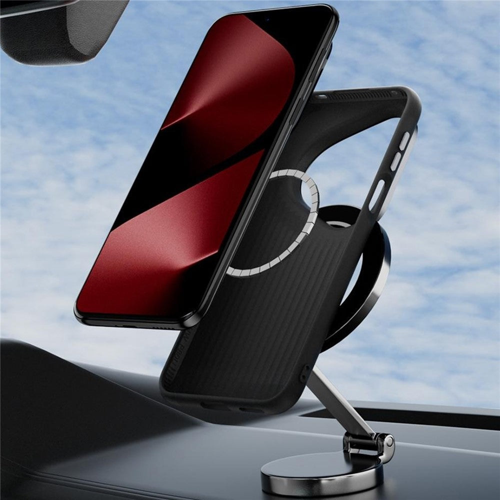 ABEEL For Huawei Pura 80 Ultra Magnetic Case Carbon Fiber Texture Back Cover